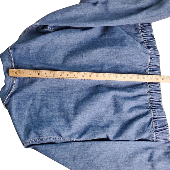 Nine West Blue Denim Jacket. LG - Picture 10 of 11